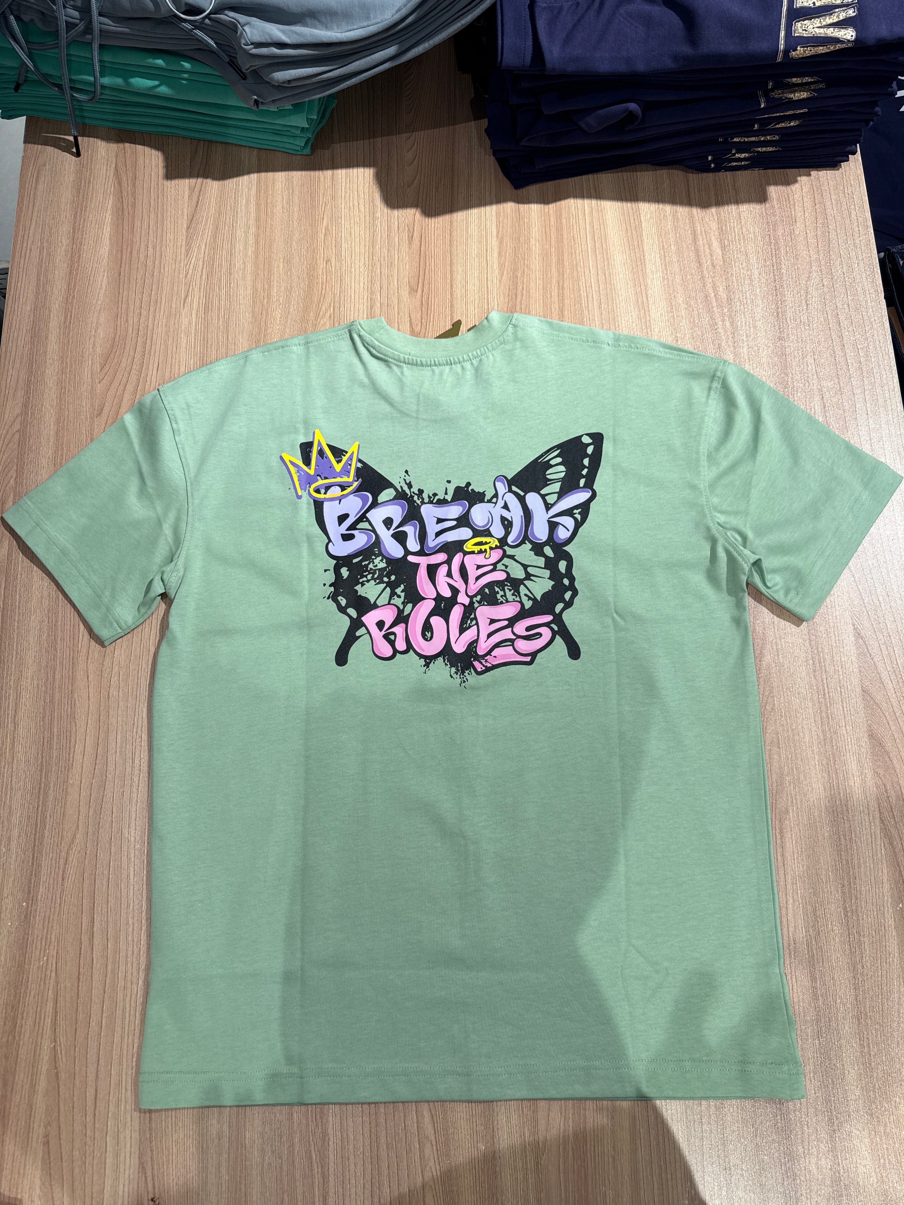 Naminal Graphic R.Neck T-Shirt (Oversize) - Mint