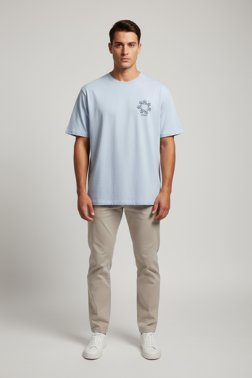 Naminal Graphic R.Neck T-Shirt (Regular) - L.Blue
