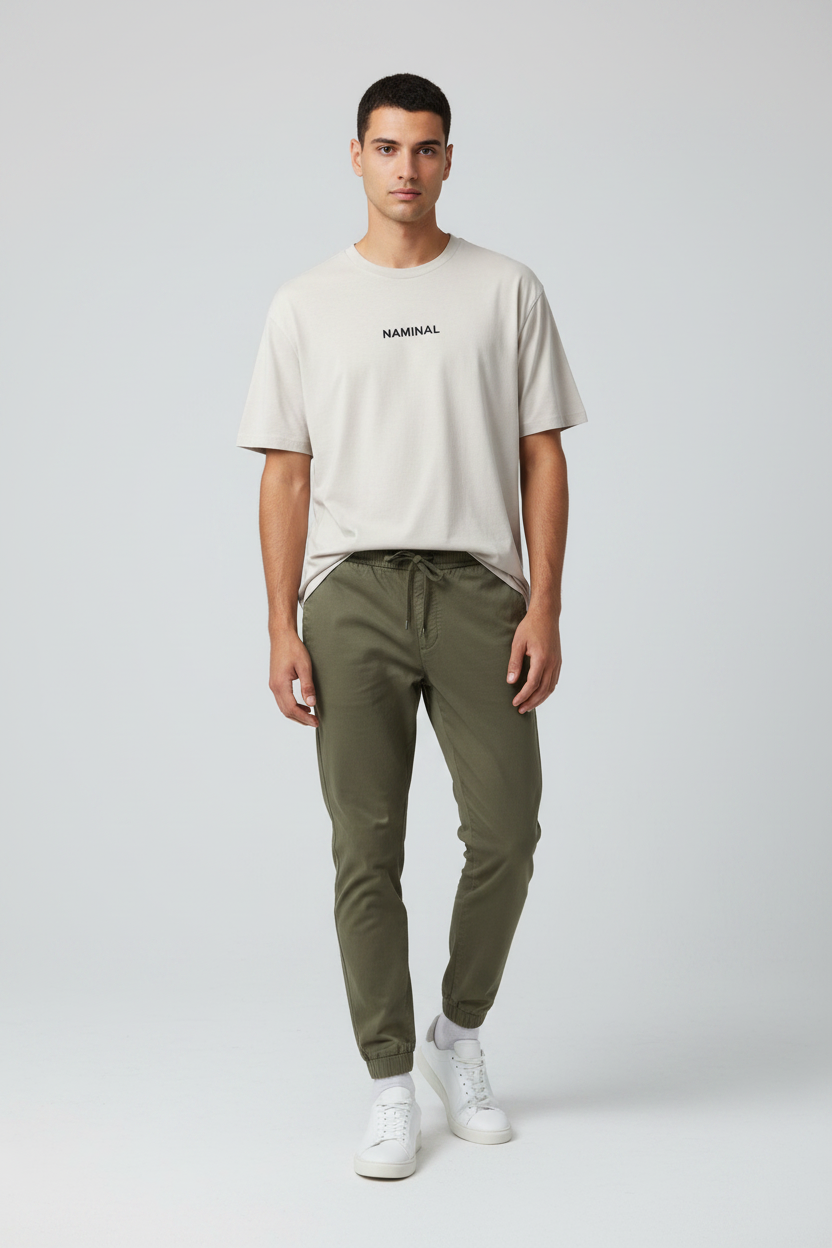 Naminal Basic Casual SweatPants (Relax) - Olive