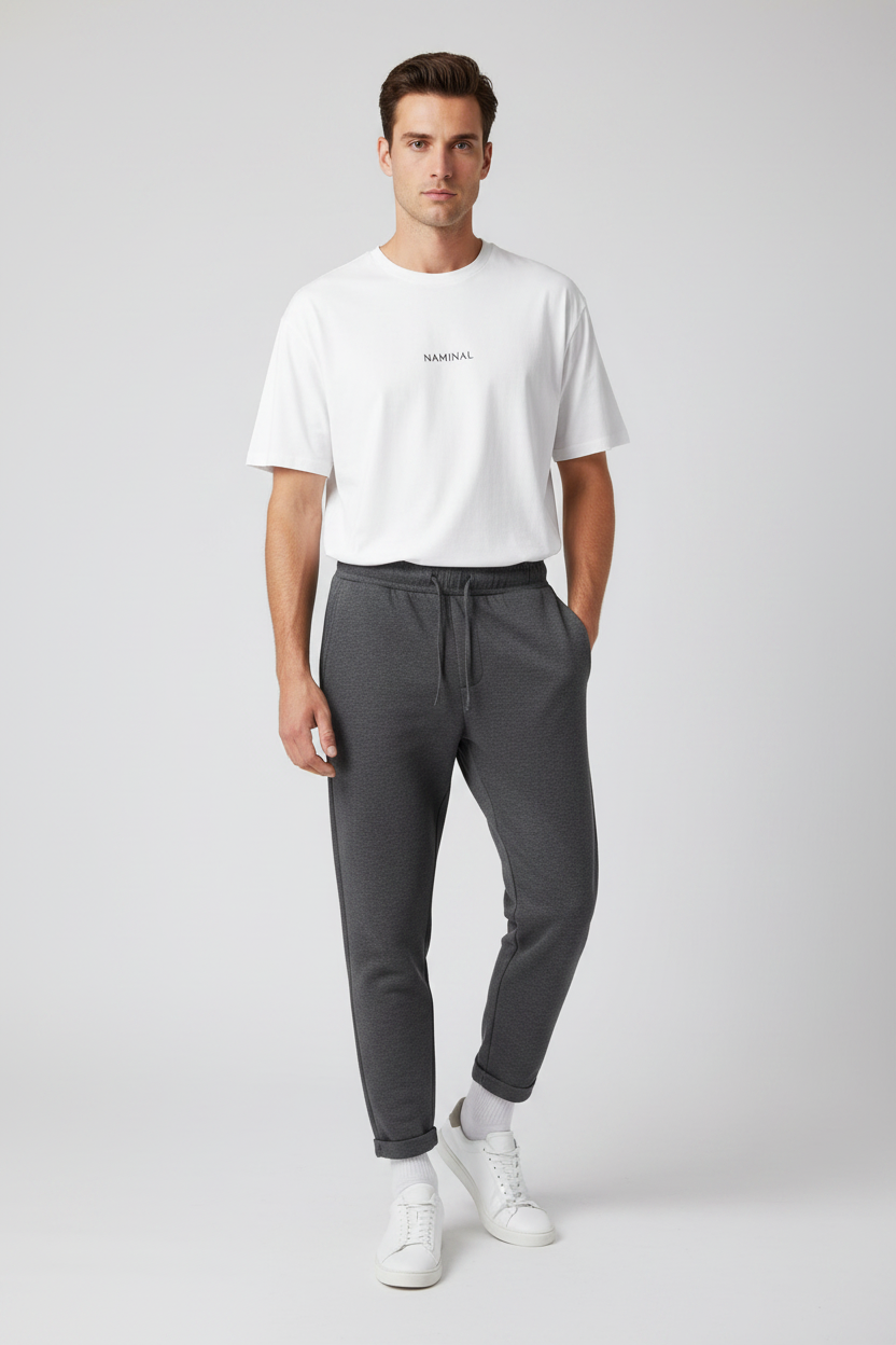 Naminal Basic Casual Pants (Straight) - Grey