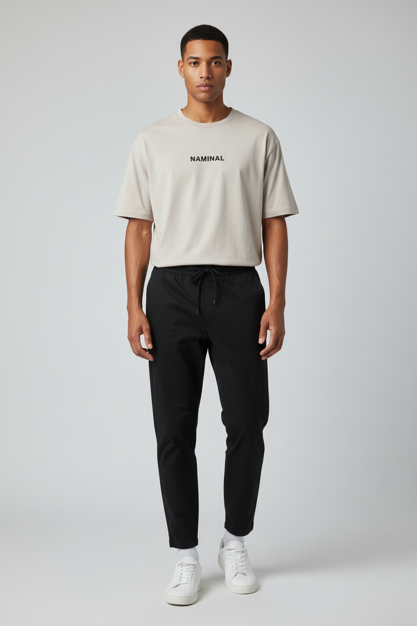 Naminal Basic Casual SweatPants (Relax) - Black