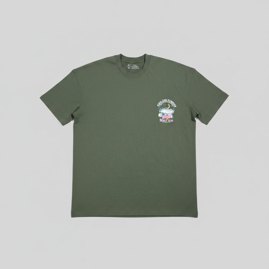Naminal Graphic R.Neck T-Shirt (Oversize) - Olive