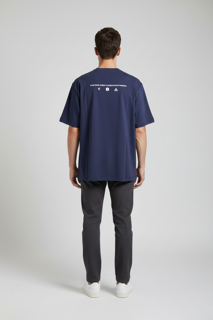 Naminal Graphic Casual T-Shirt (Regular) - Navy