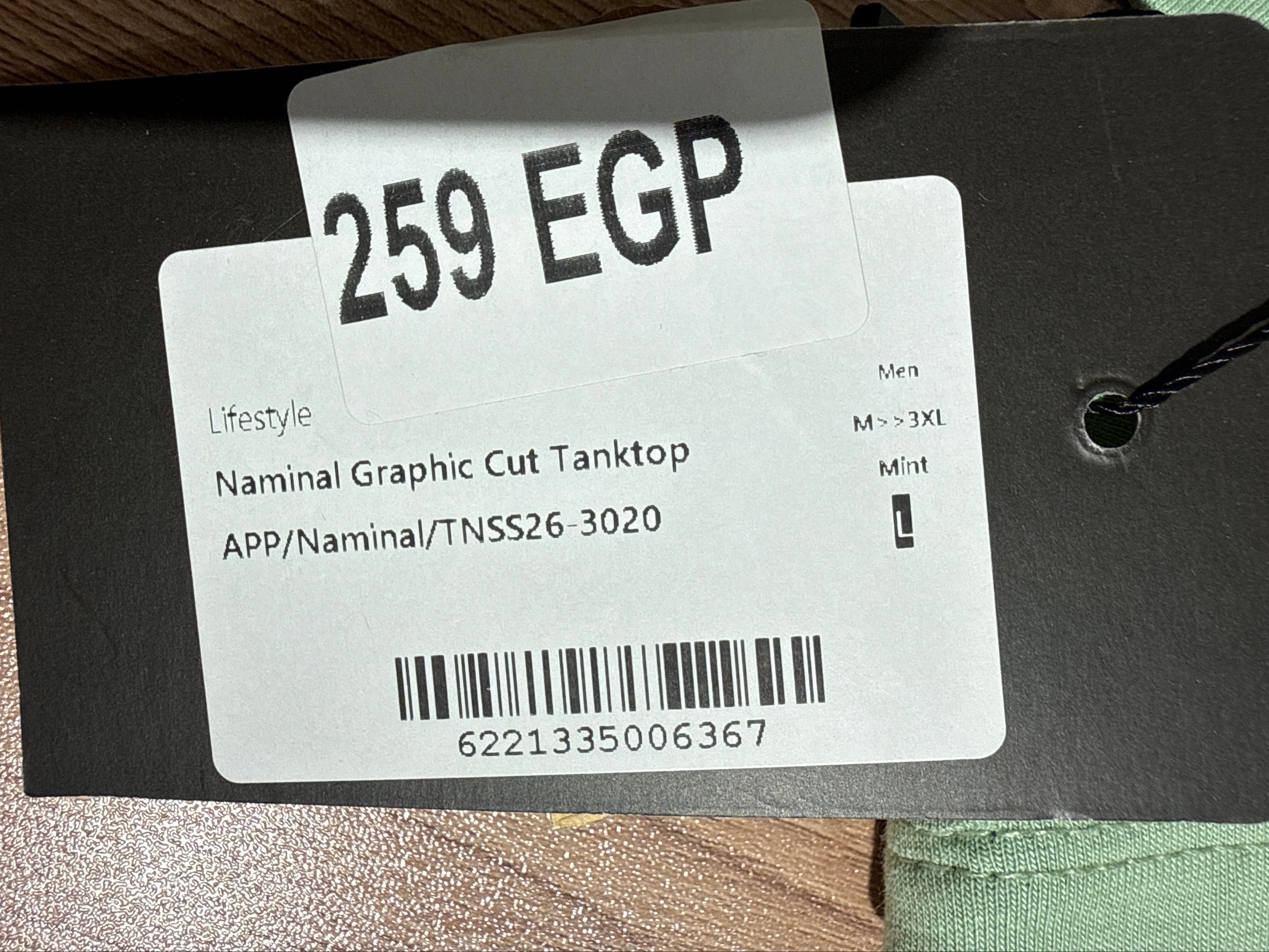 Naminal Graphic Cut Tanktop (Regular) - Mint
