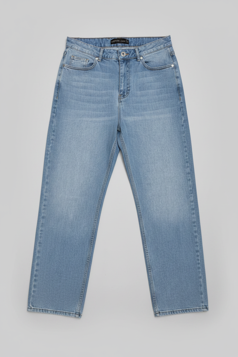 Naminal Jeans Casual Pants (Wide Leg) - Blue
