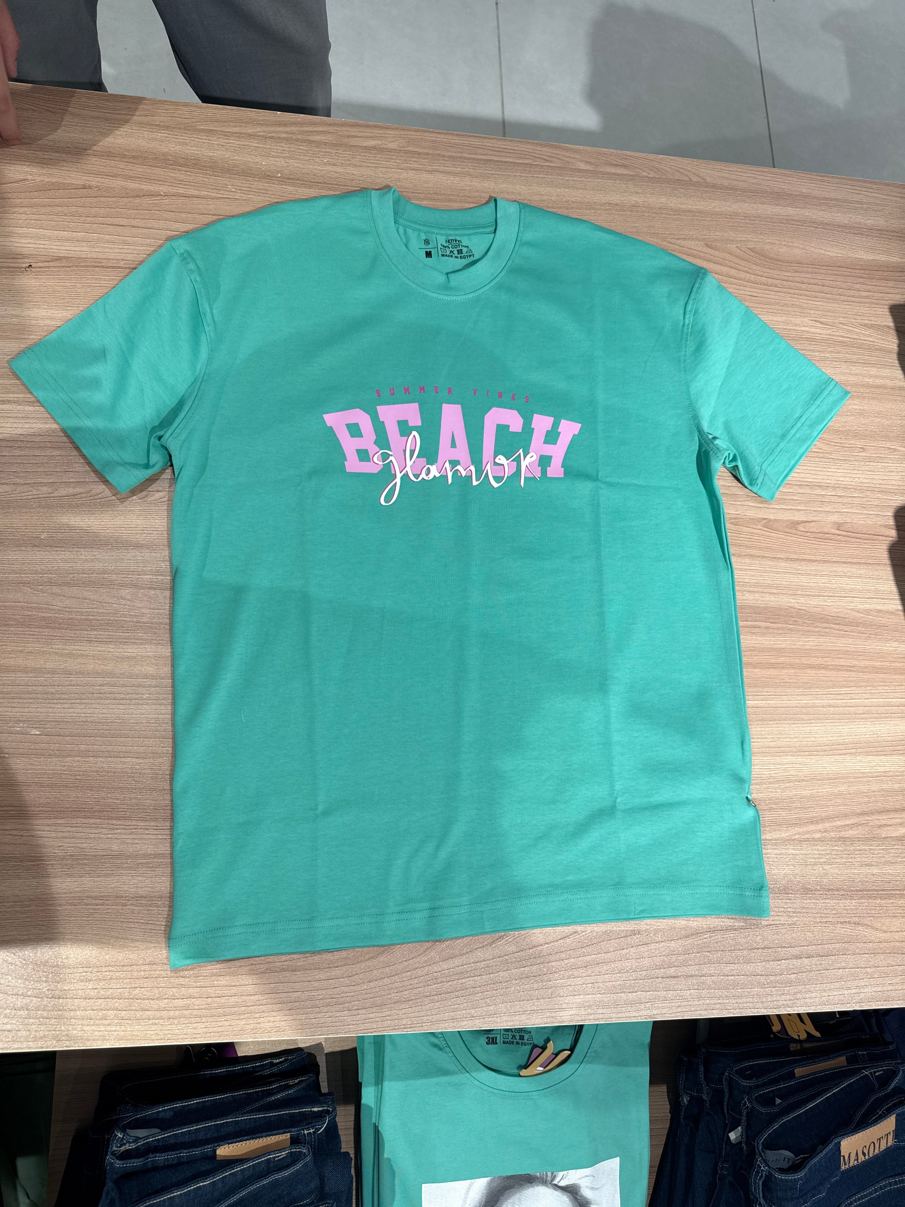 Naminal Graphic R.Neck T-Shirt (Oversize) - Green
