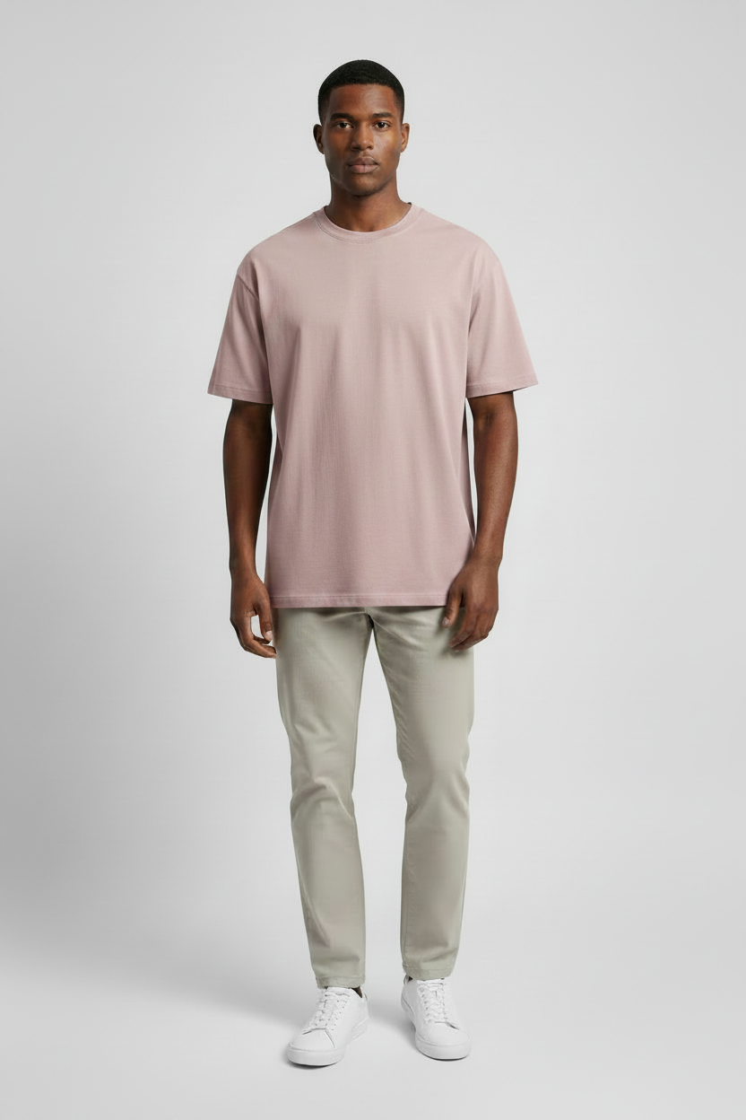 Naminal Basic R.Neck T-Shirt (Oversize) - L.Purple
