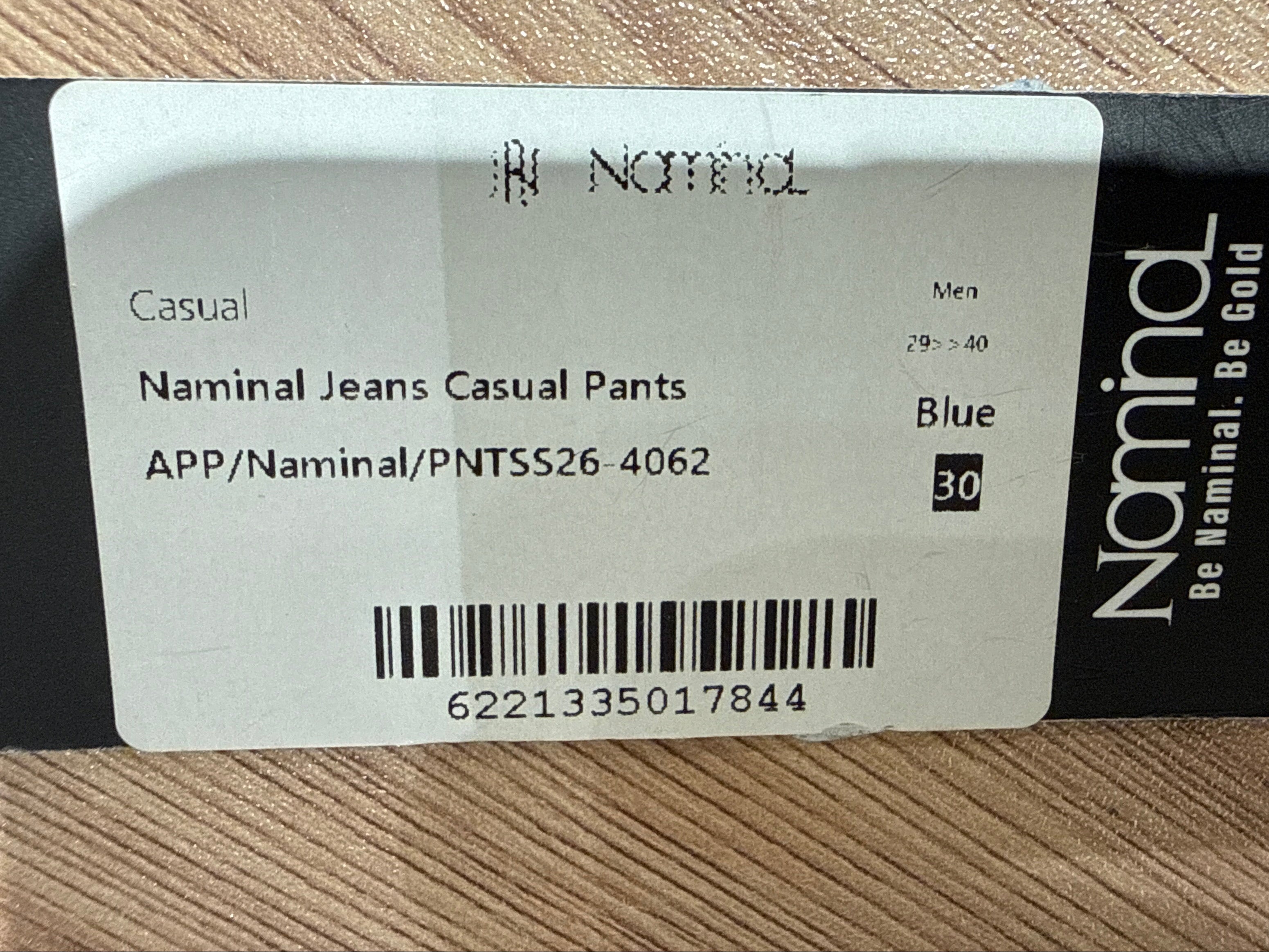 Naminal Jeans Casual Pants (Wide Leg) - Blue
