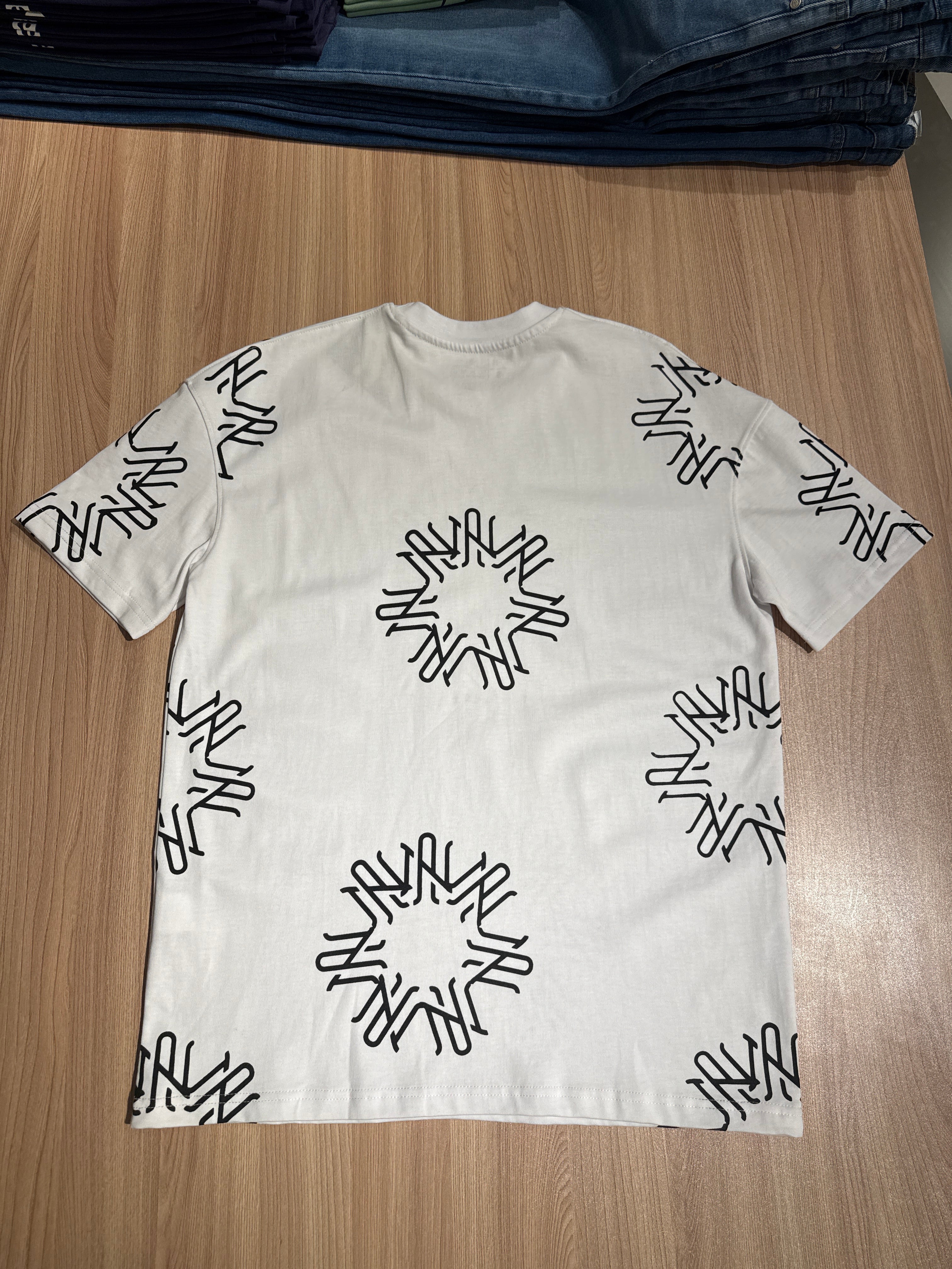 Naminal Print R.Neck Set (Oversize) - White