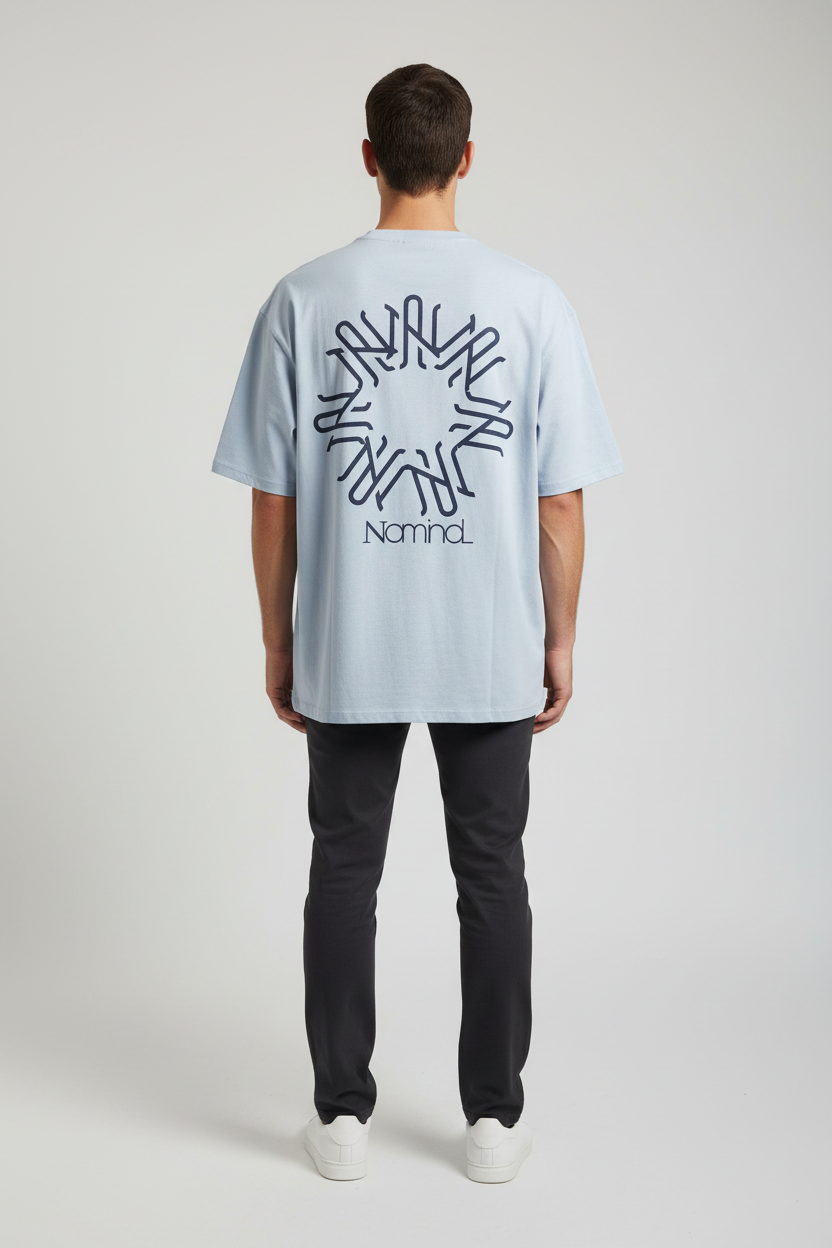 Naminal Graphic R.Neck T-Shirt (Regular) - L.Blue