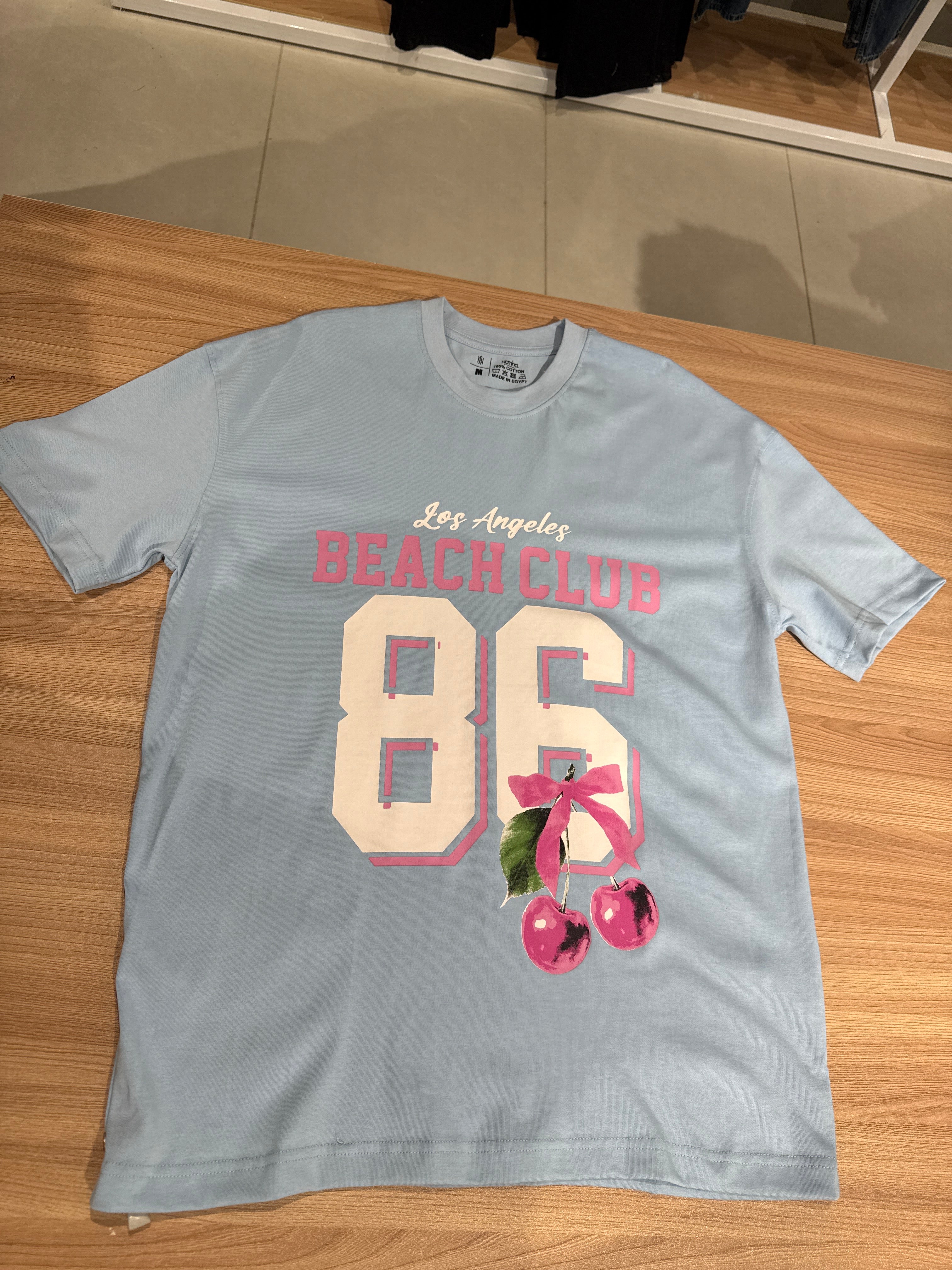 Naminal Graphic R.Neck T-Shirt (Oversize) - L.Blue