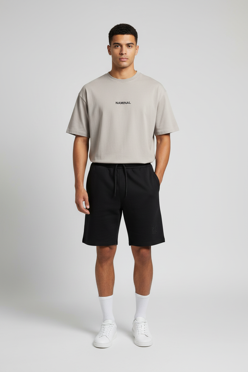 Naminal EMB Capri Short (Regular) - Black