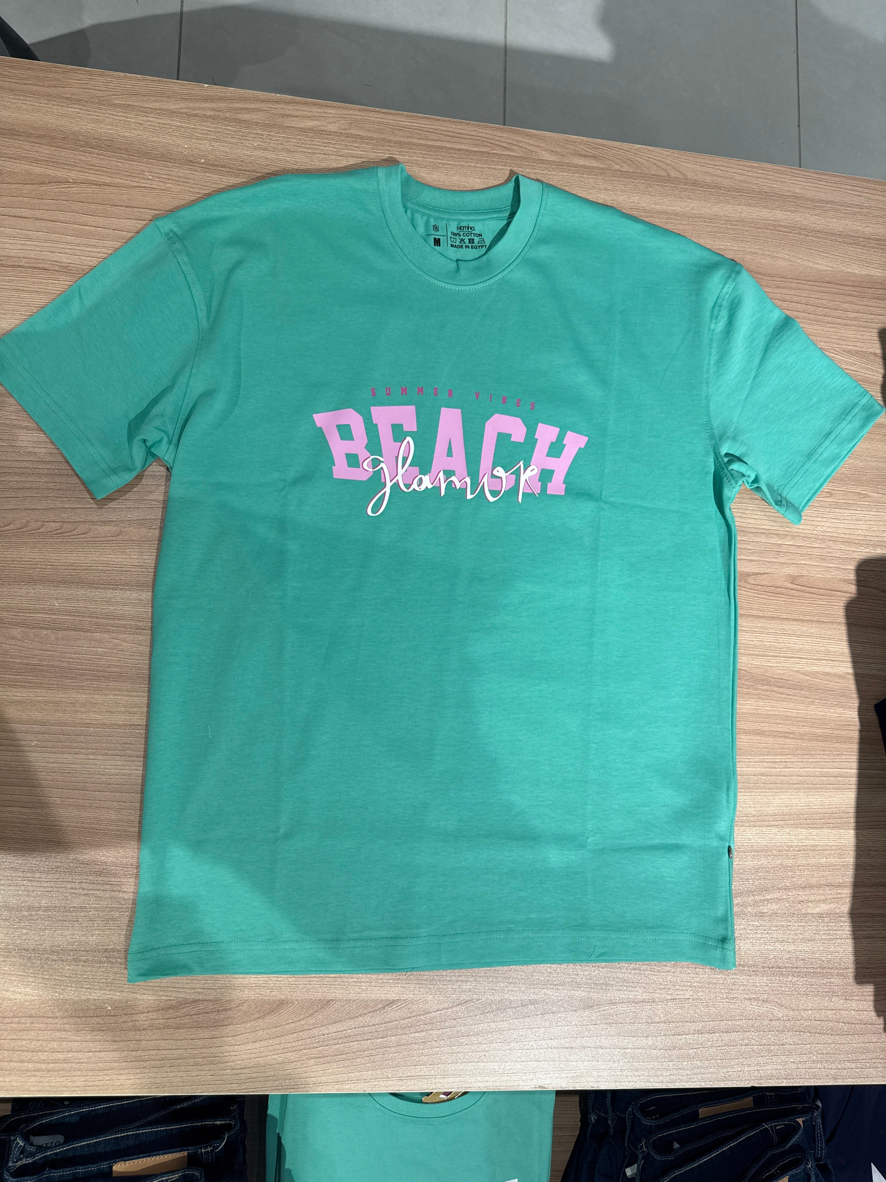 Naminal Graphic R.Neck T-Shirt (Oversize) - Green