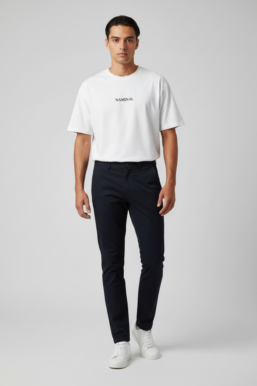Naminal Basic Casual Pants (Regular) - Navy
