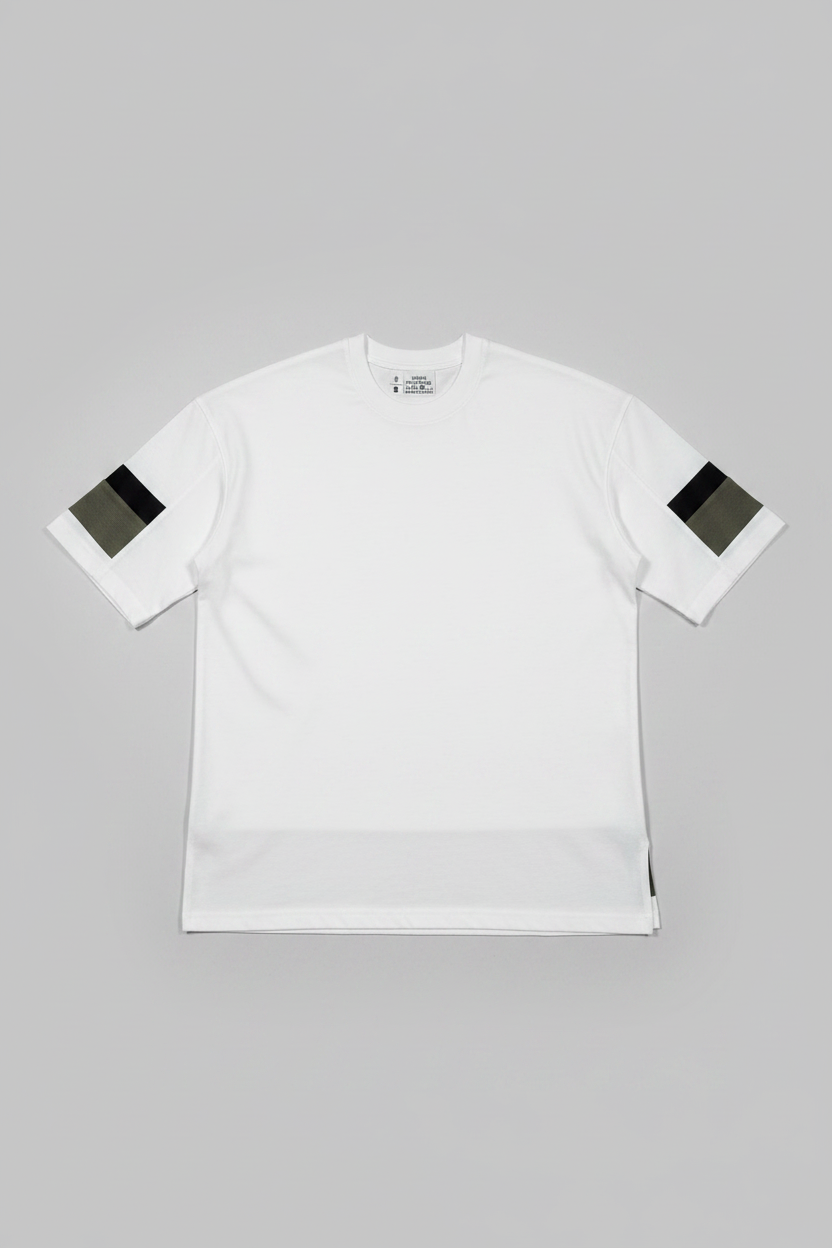 Naminal Crow R.Neck T-Shirt (Oversize) - White*Olive*Black