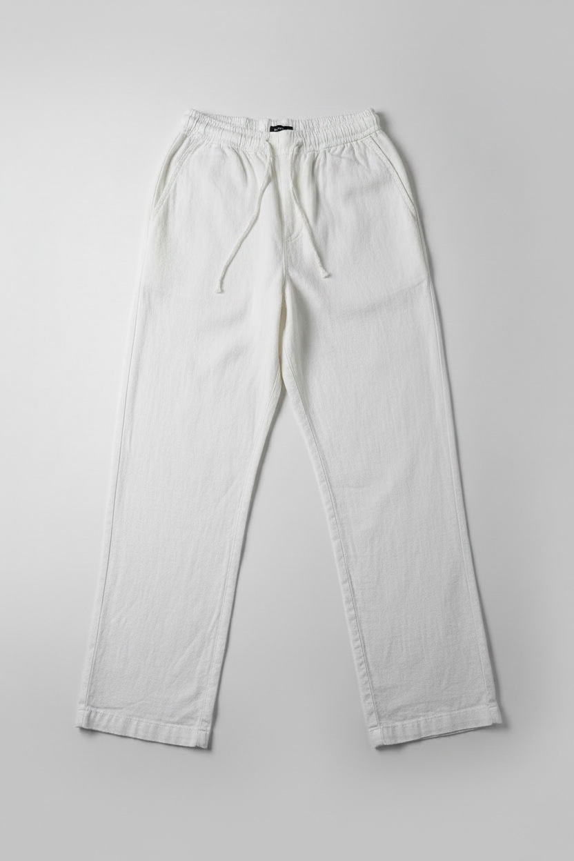 Naminal Basic Casual Pants (Regular) - White