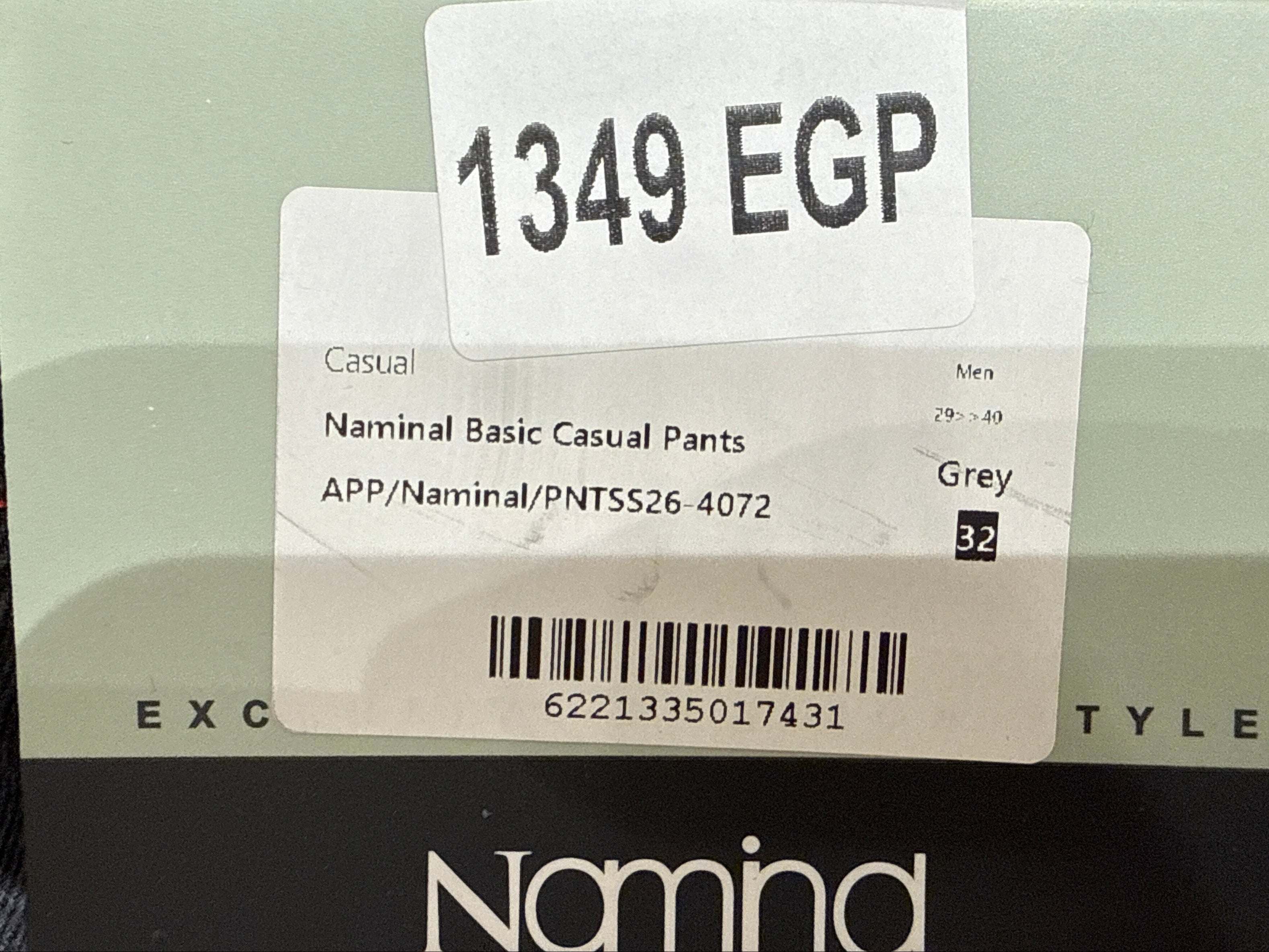 Naminal Basic Casual Pants (Relax) - Grey