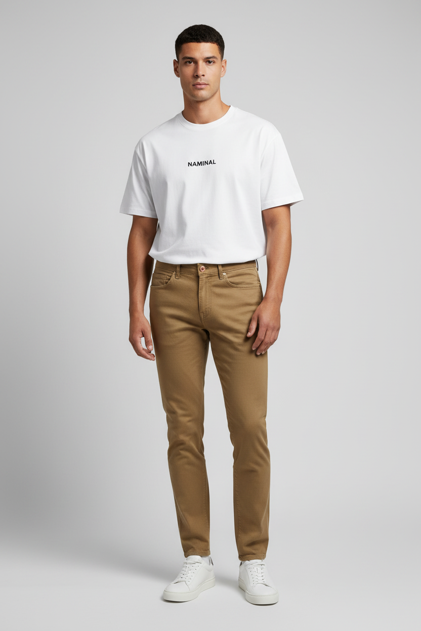 Naminal Basic Casual Pants (Regular) - Coffee