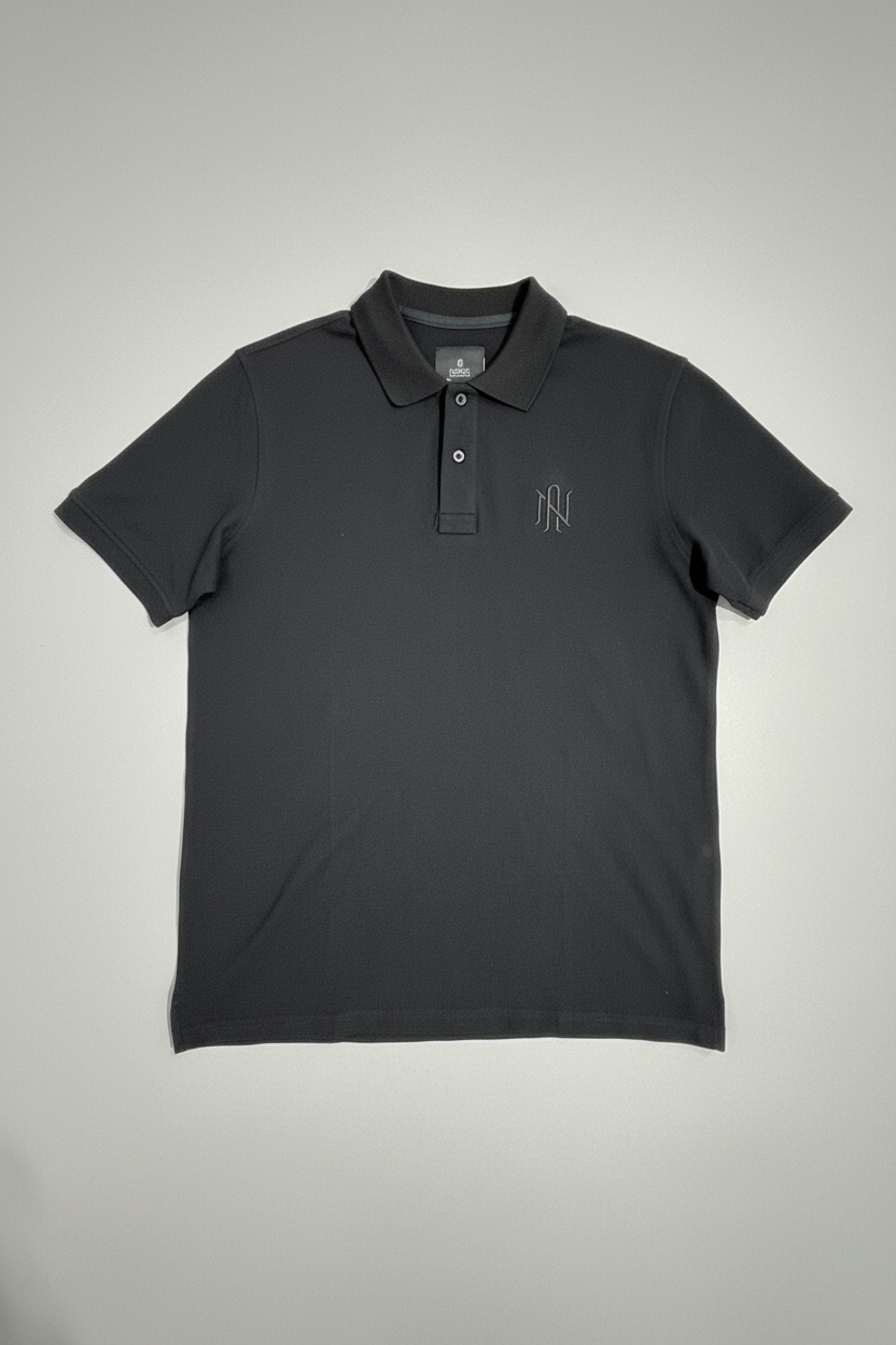 Naminal Basic Casual Polo (Regular) - Black
