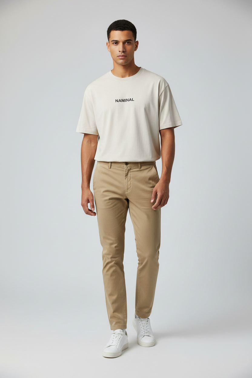 Naminal Basic Casual Pants (Regular) - Camel