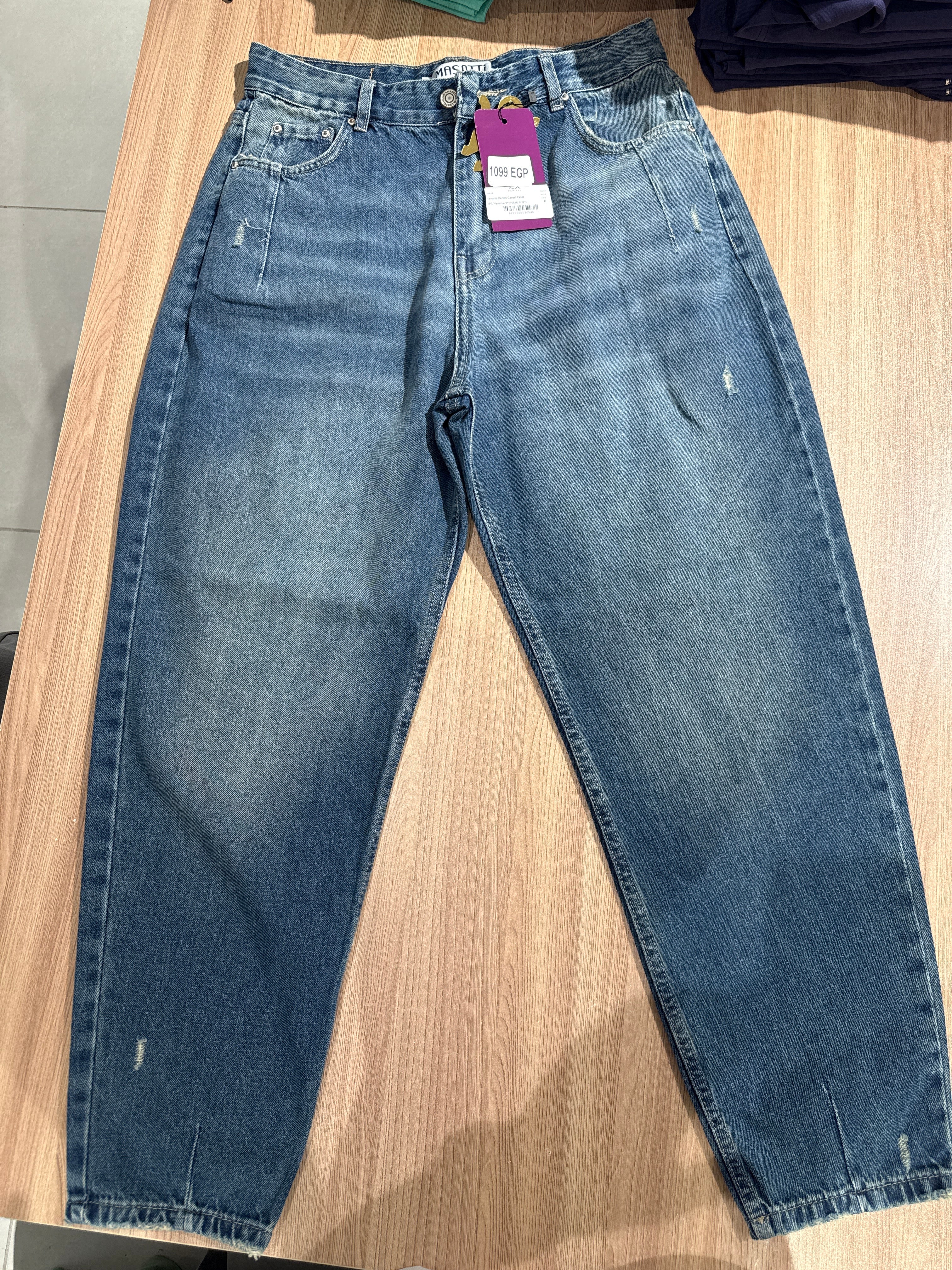 Naminal Denim Casual Pants (Relax) - D.Blue