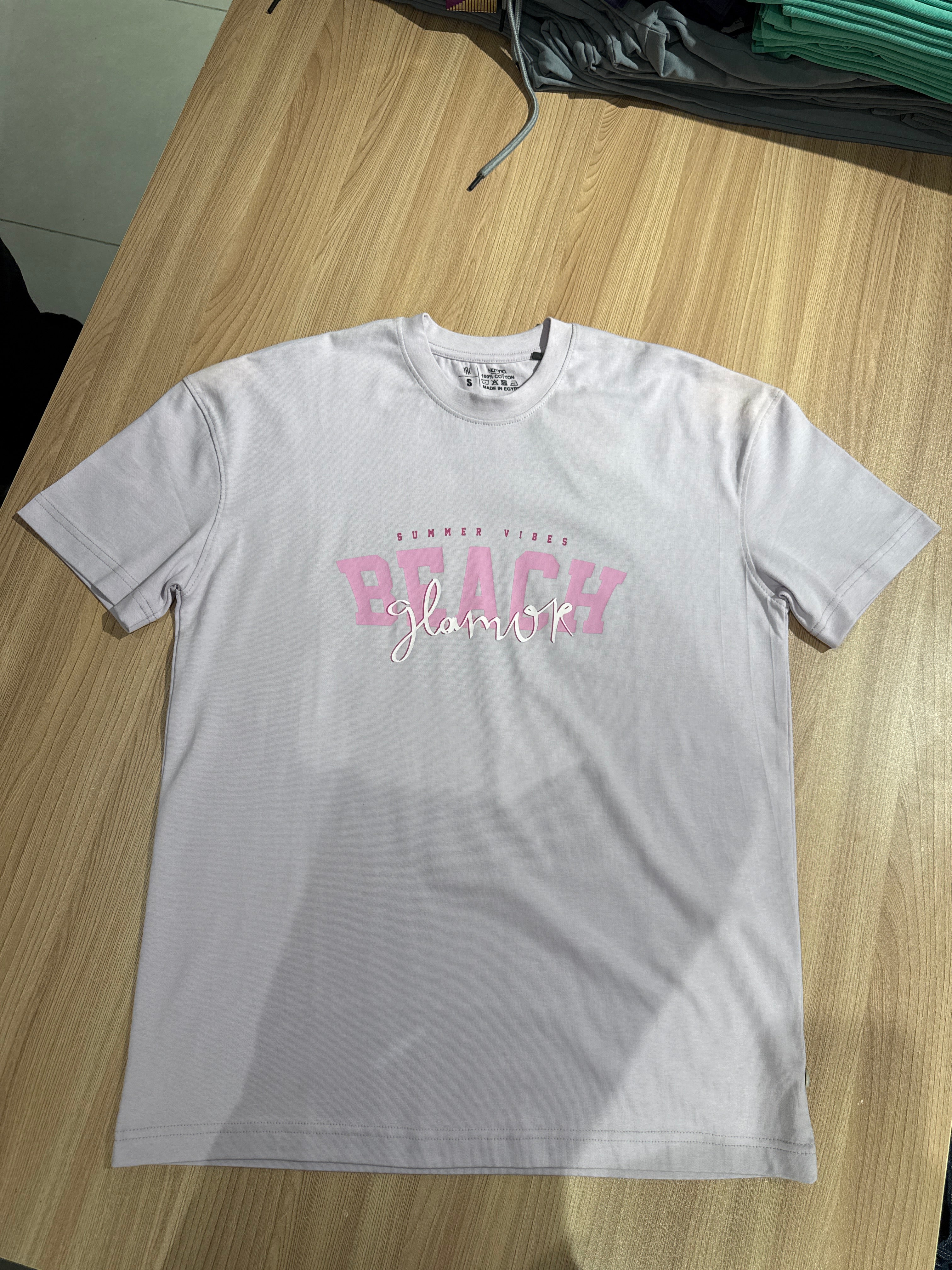 Naminal Graphic R.Neck T-Shirt (Oversize) - Lavender