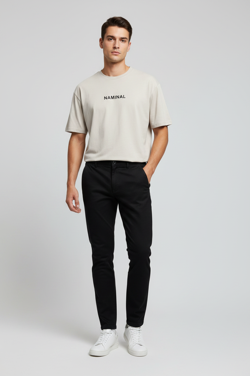 Naminal Basic Casual Pants (Regular) - Black