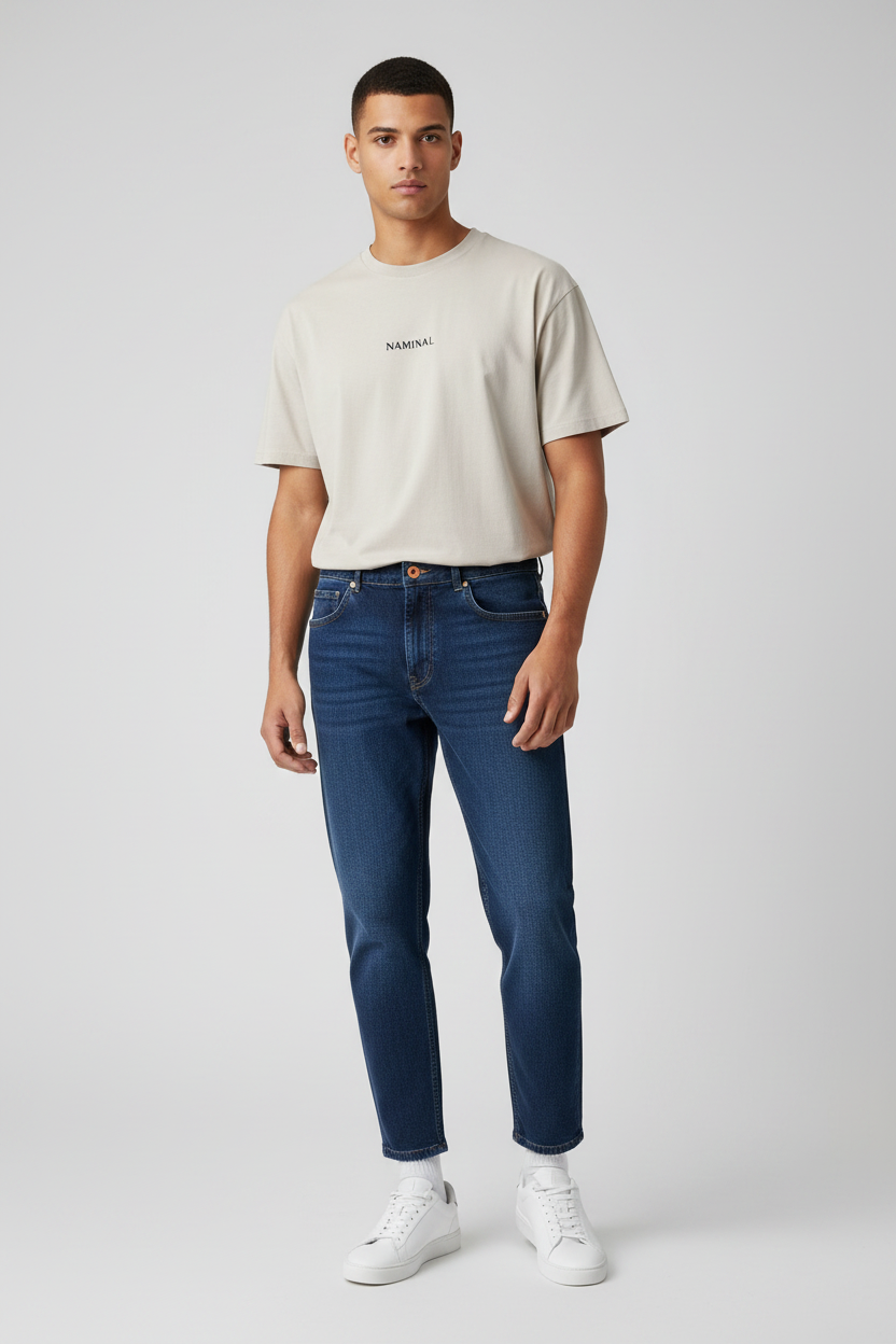 Naminal Jeans Casual Pants (Boyfriend) - D.Blue