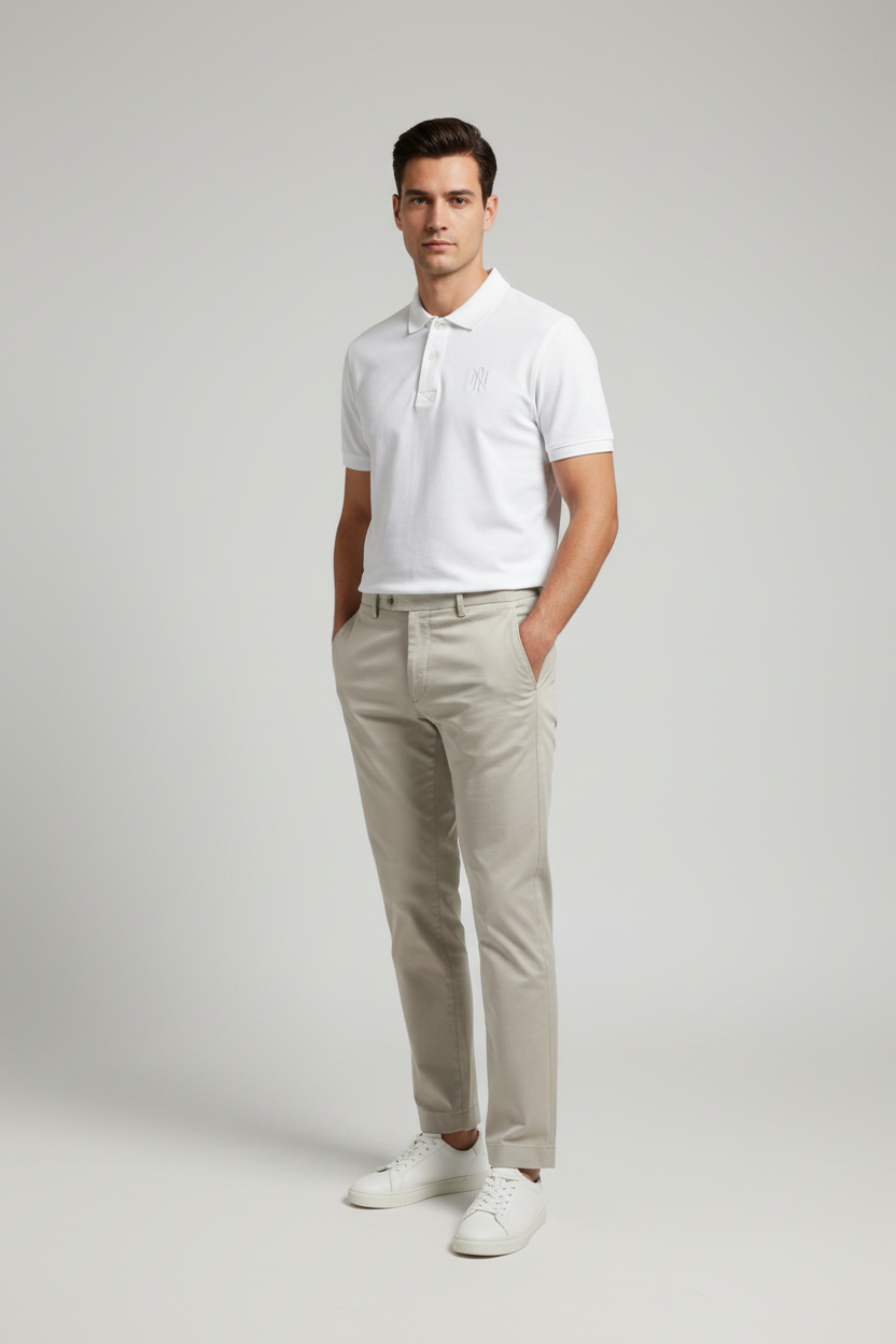 Naminal Basic Casual Polo (Regular) - White