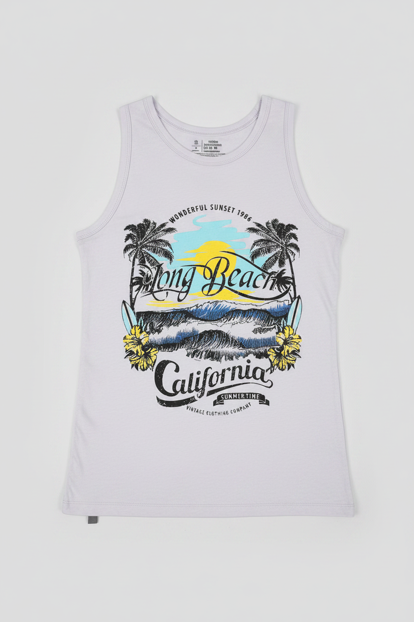 Naminal Graphic Cut Tanktop (Regular) - L.Purple