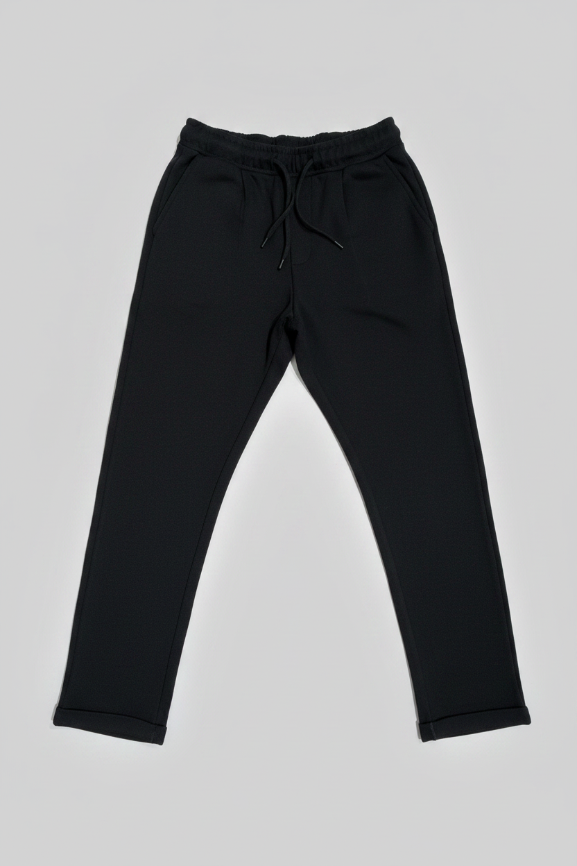 Naminal Basic Casual Pants (Straight) - Black