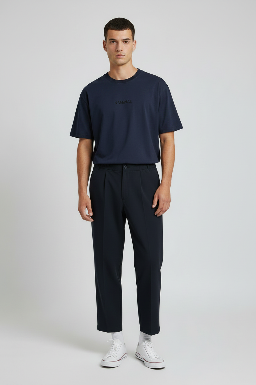 Naminal Basic Classic Pants (Wide Leg) - Navy