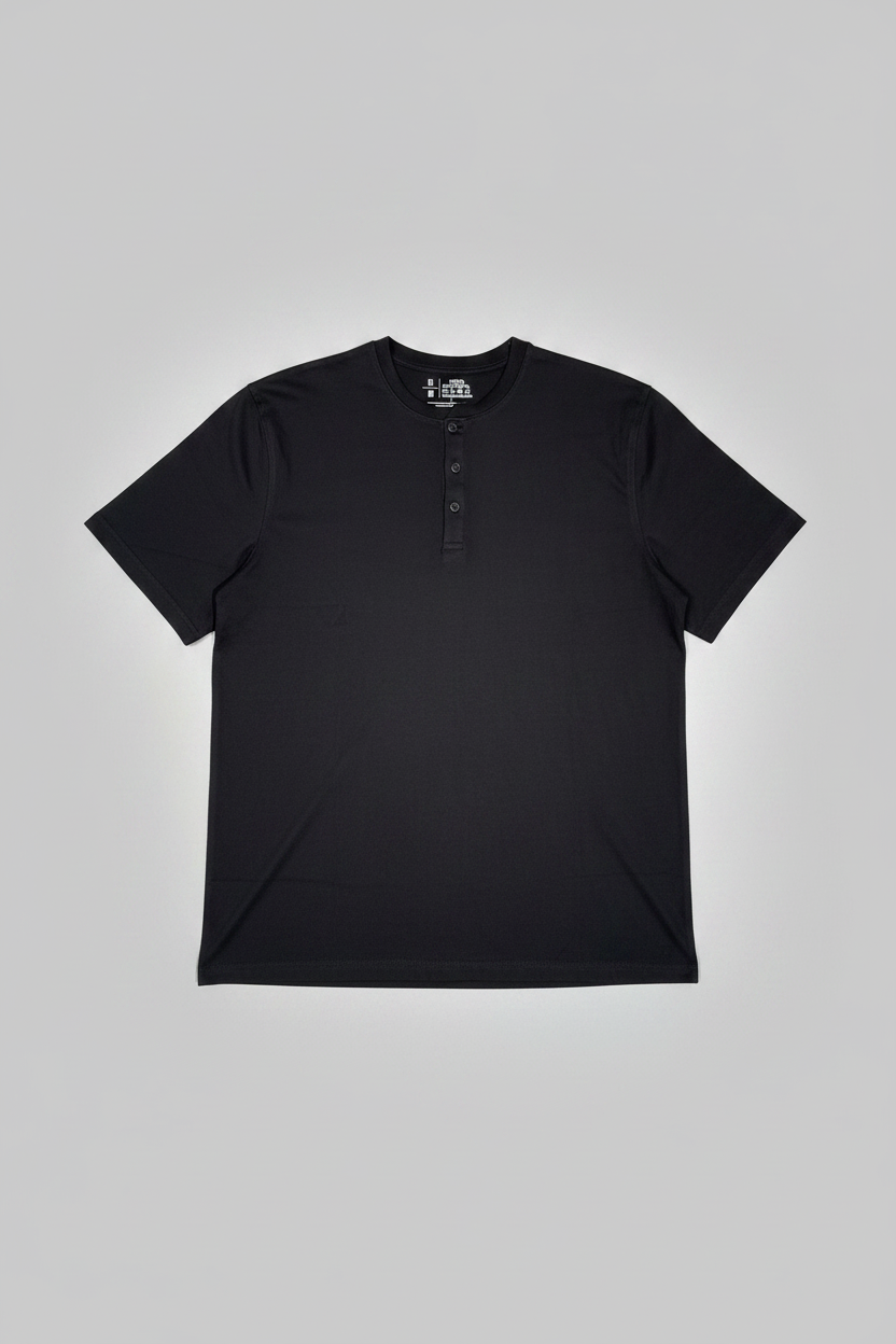 Naminal Print R.Neck T-Shirt (Regular) - Black