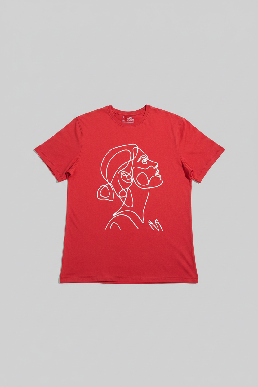 Naminal Graphic Casual T-Shirt (Regular) - Red