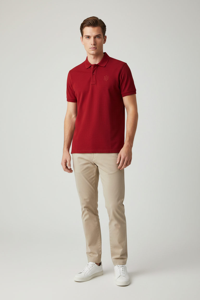 Naminal Basic Casual Polo (Regular) - Burgundy