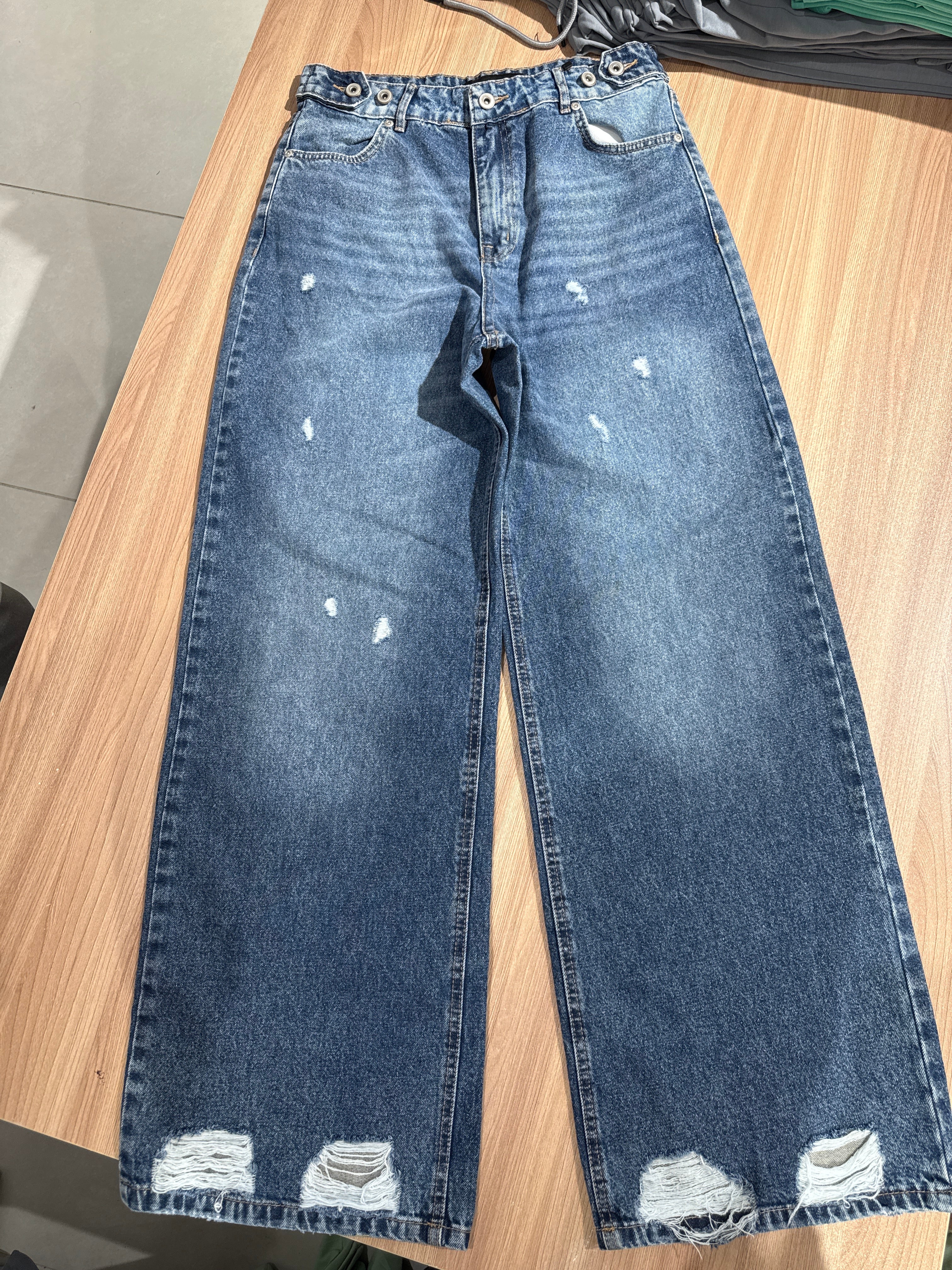 Naminal Denim Casual pants (Wide Leg) - Blue
