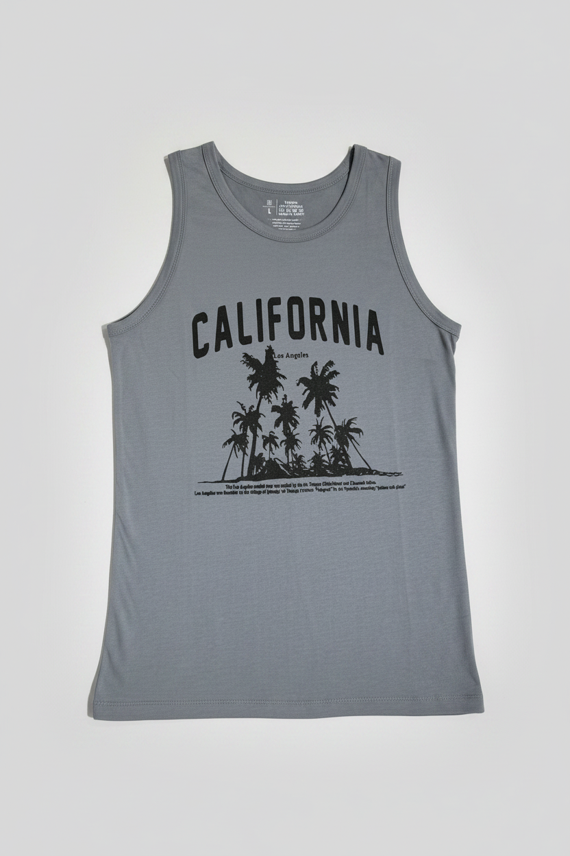Naminal Graphic Cut Tanktop (Regular) - Silver