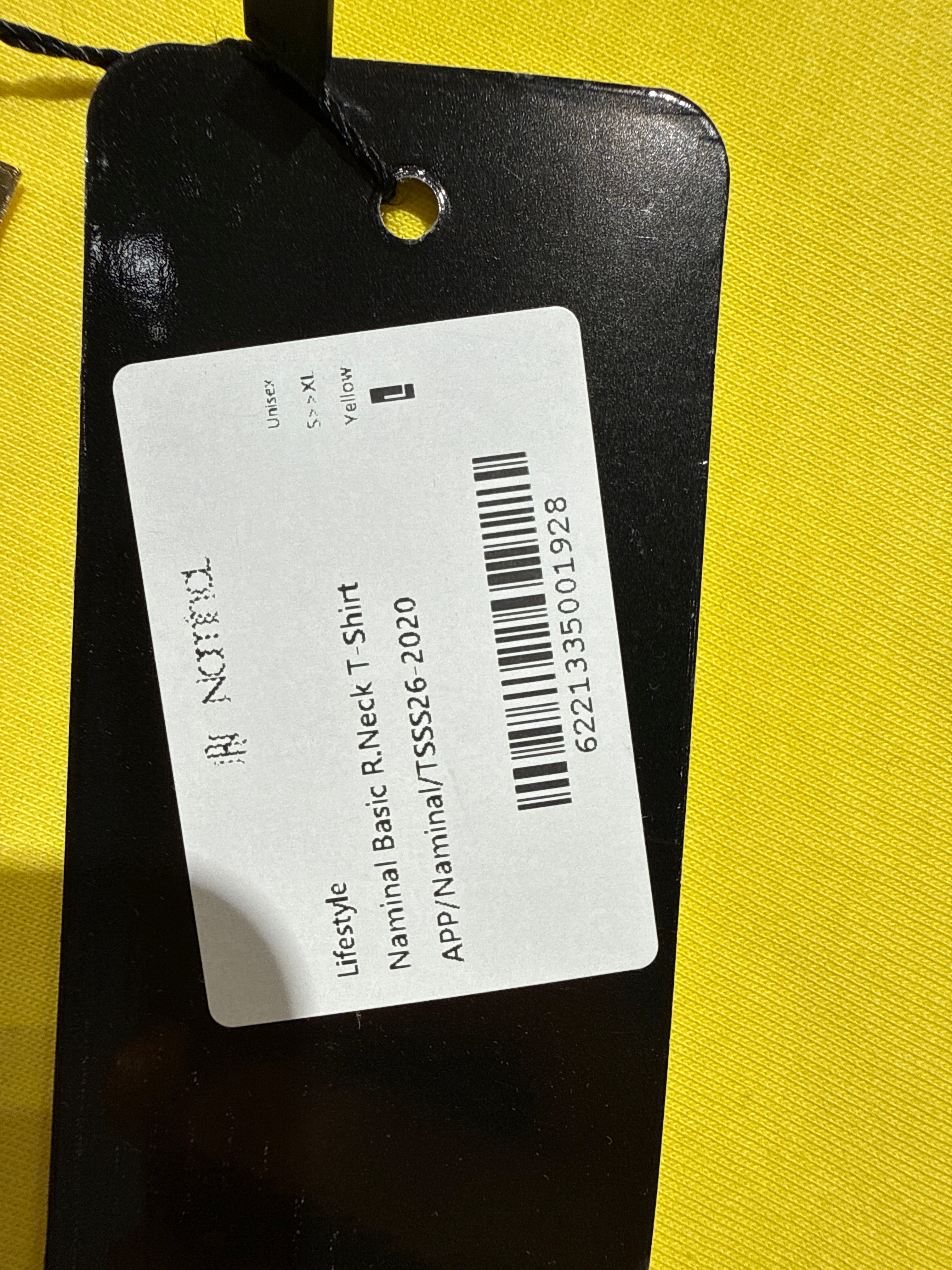Naminal Basic R.Neck T-Shirt (Oversize) - Yellow