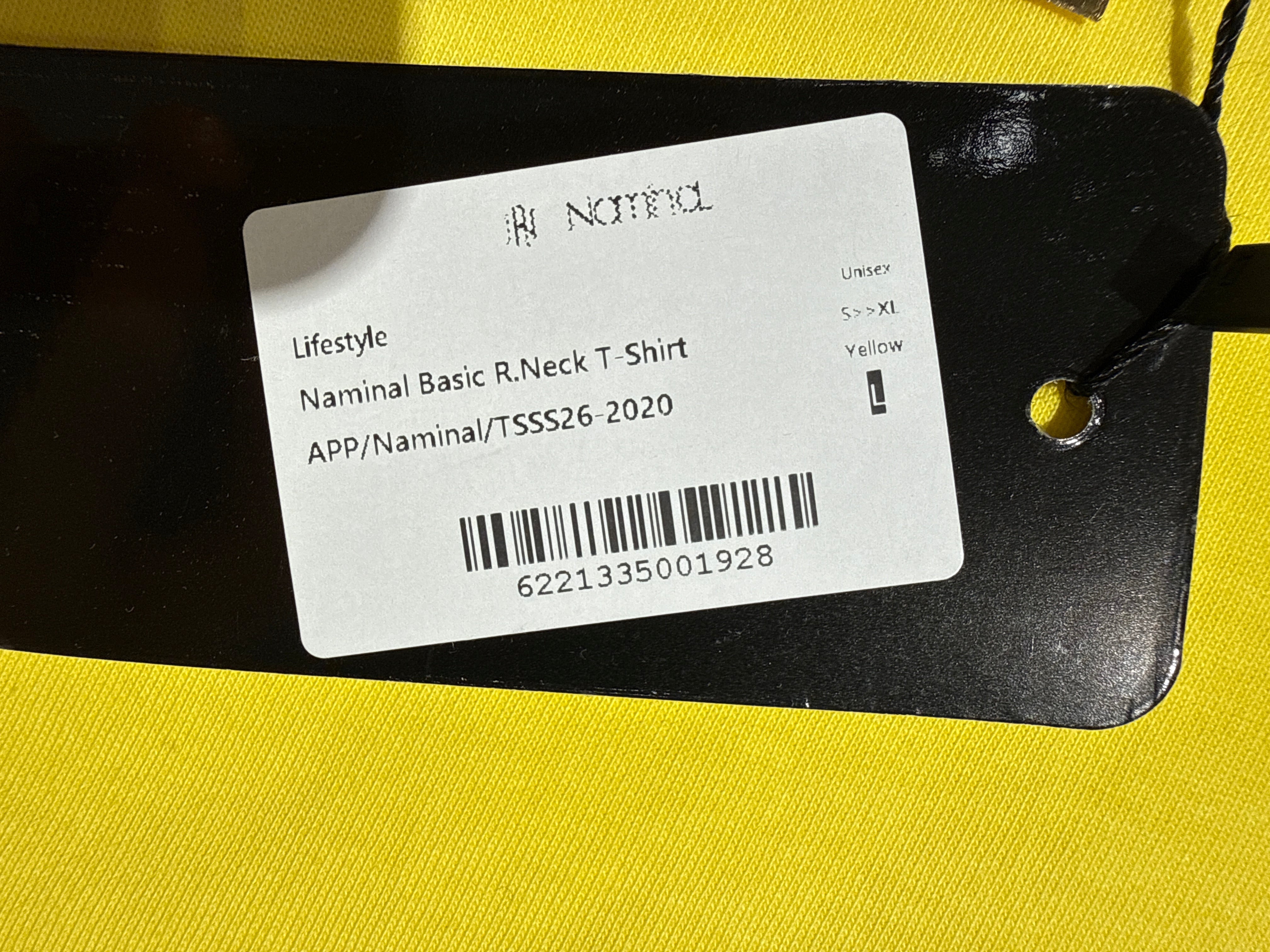 Naminal Basic R.Neck T-Shirt (Oversize) - Yellow