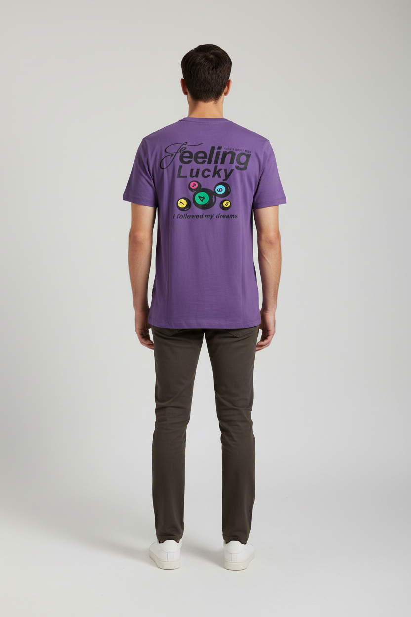 Naminal Graphic R.Neck T-Shirt (Regular) - D.Purple