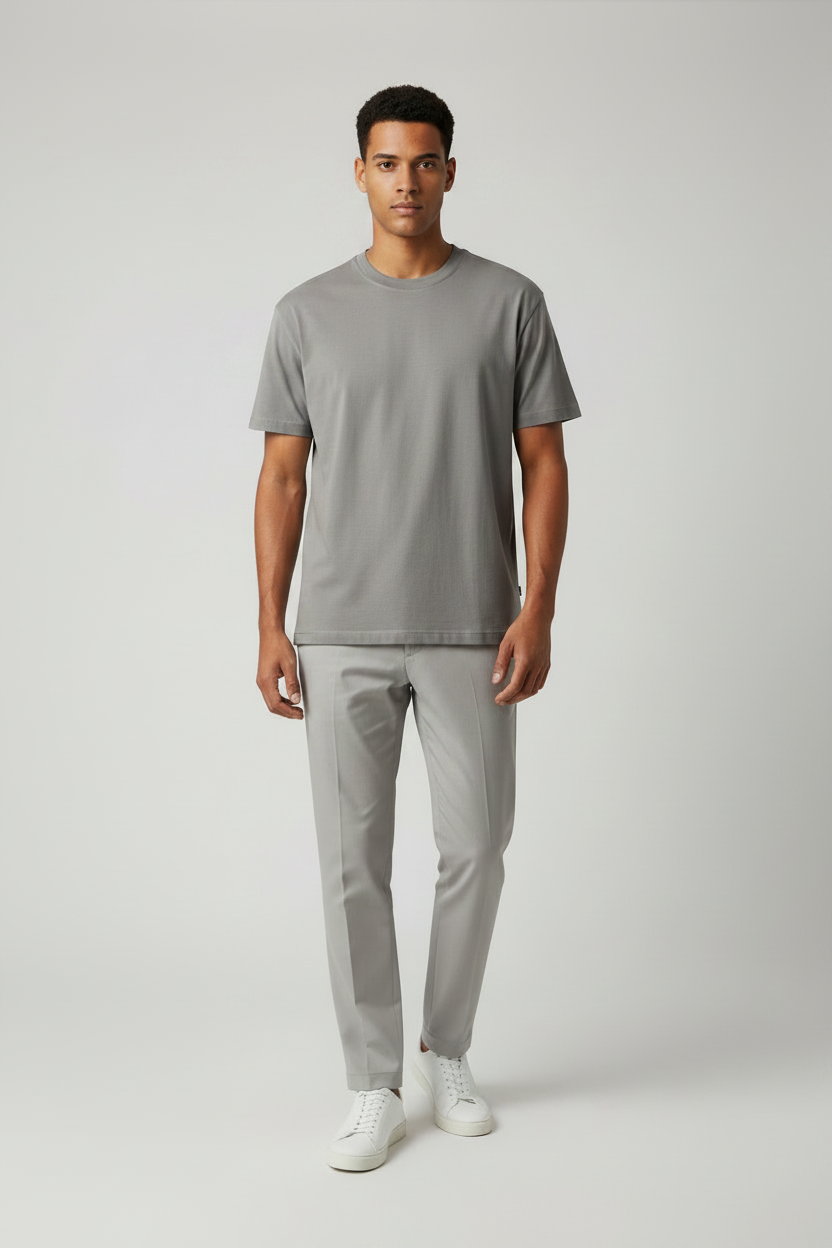 Naminal Basic R.Neck T-Shirt (Oversize) - L.Blue