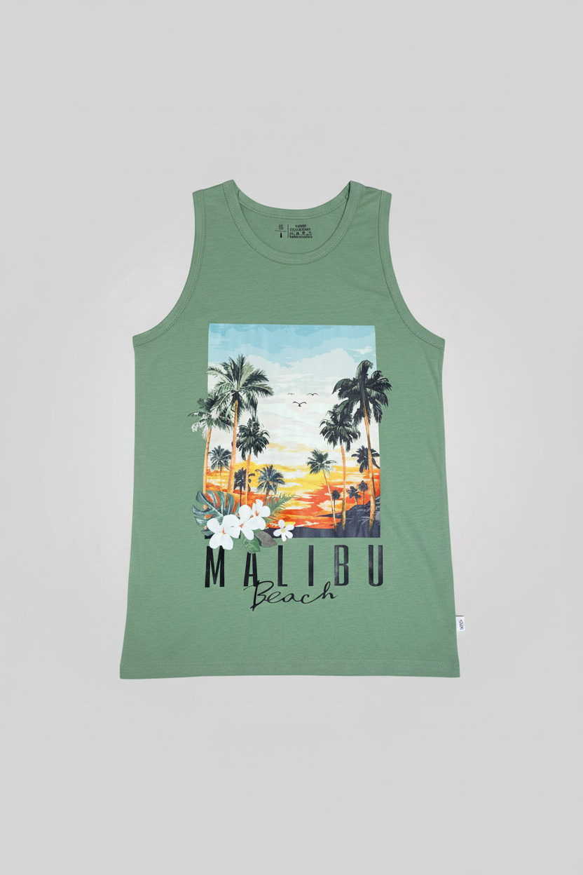 Naminal Graphic Cut Tanktop (Regular) - Mint