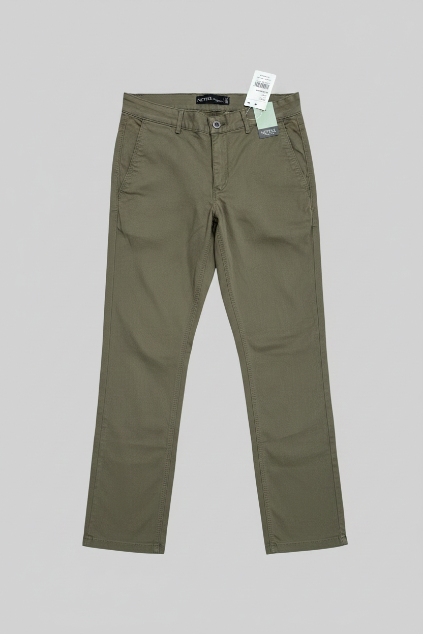Naminal Basic Casual Pants (Regular) - Olive