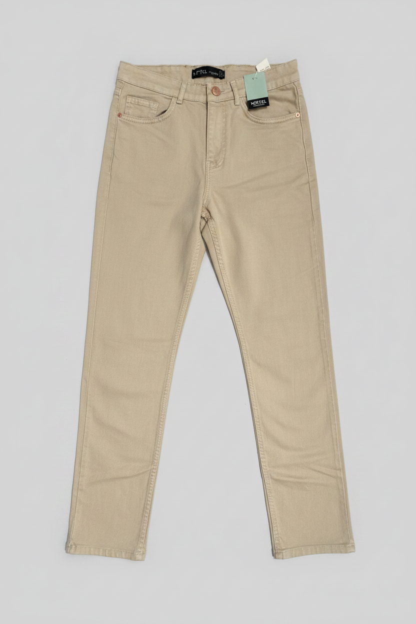 Naminal Basic Casual Pants (Regular) - Beige