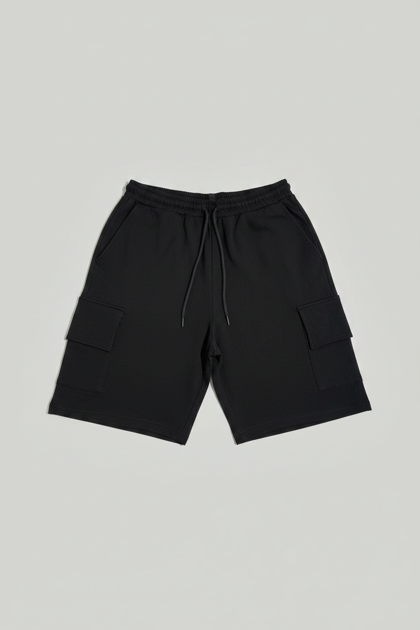 Naminal Pocket Capri Short (Oversize) - Black