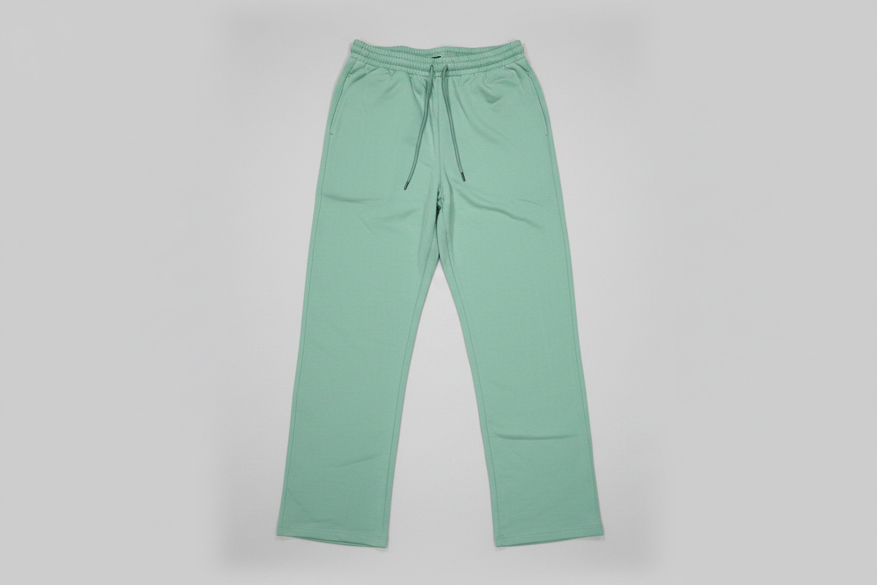 Naminal Basic Casual Pants (Wide Leg) - Mint