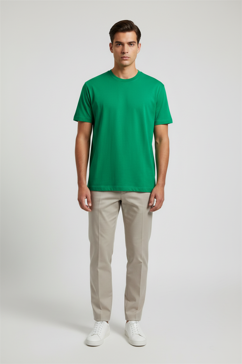 Naminal Basic R.Neck T-Shirt (Oversize) - Green
