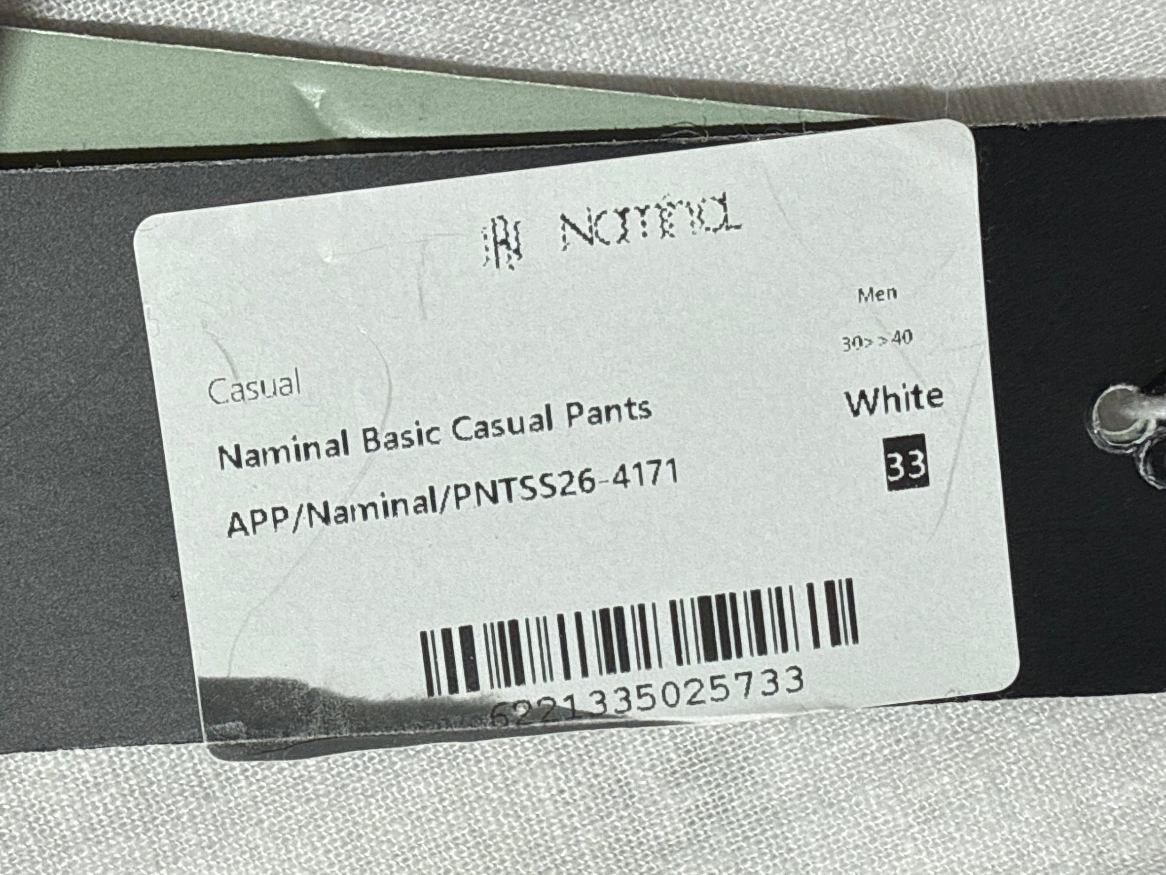 Naminal Basic Casual Pants (Regular) - White