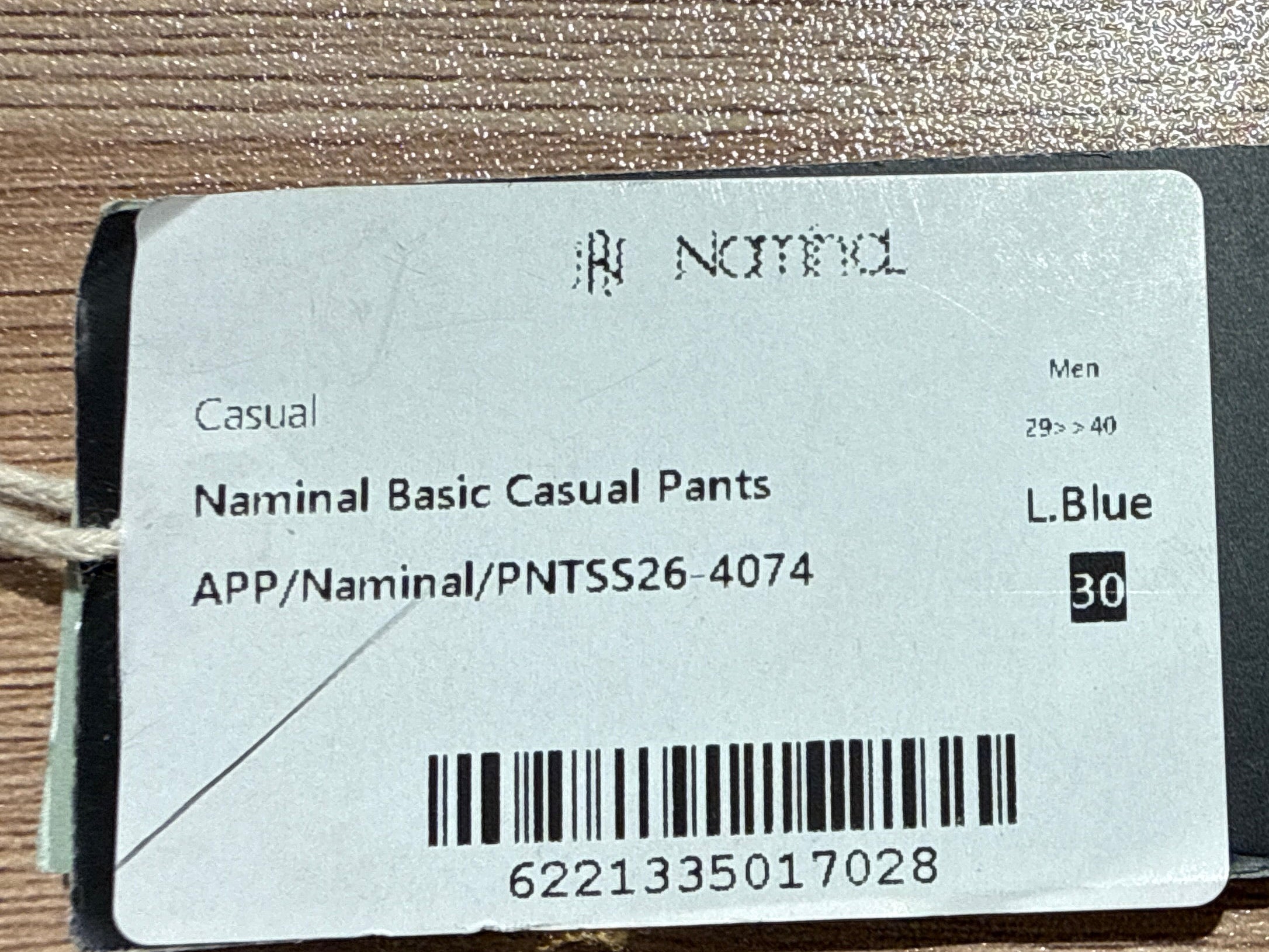 Naminal Basic Casual Pants (Relax) - L.Blue