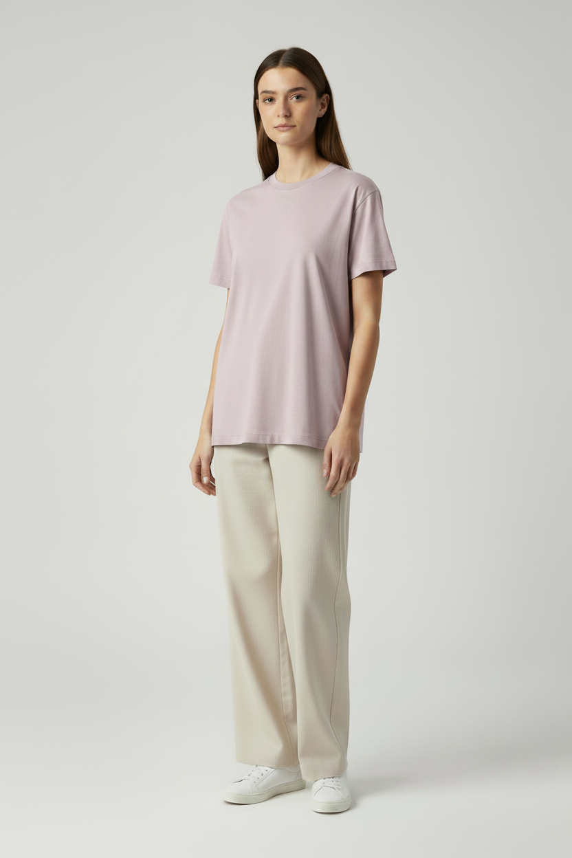 Naminal Basic R.Neck T-Shirt (Oversize) - L.Purple